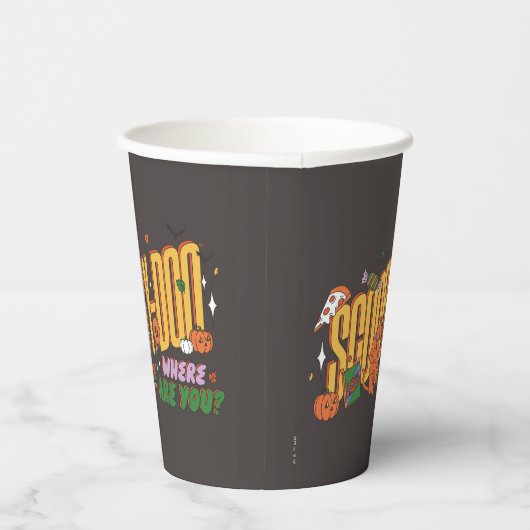 Scooby-Doo Halloween Snack Logo Papieren Bekers (Rechts)