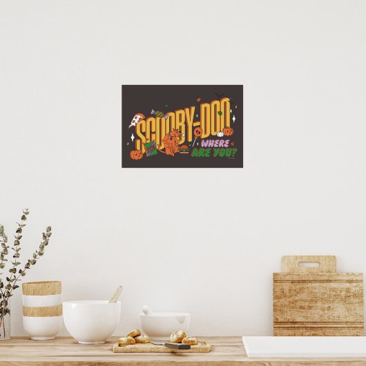 Scooby-Doo Halloween Snack Logo Poster (Keuken)