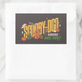 Scooby-Doo Halloween Snack Logo Rechthoekige Sticker (Tas)