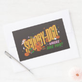 Scooby-Doo Halloween Snack Logo Rechthoekige Sticker (Envelop)