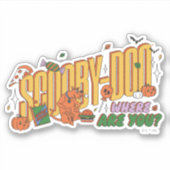 Scooby-Doo Halloween Snack Logo Sticker (Voorkant)