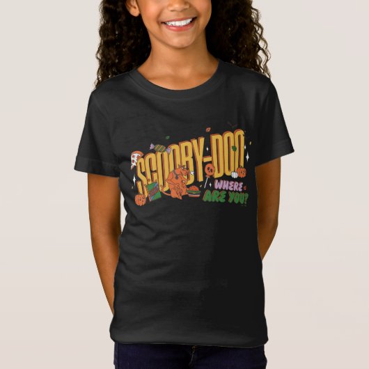 Scooby-Doo Halloween Snack Logo T-shirt (Voorkant)