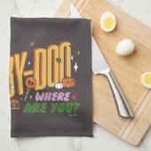 Scooby-Doo Halloween Snack Logo Theedoek (Quarter Fold)