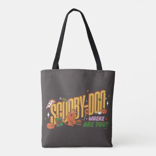 Scooby-Doo Halloween Snack Logo Tote Bag (Achterkant)