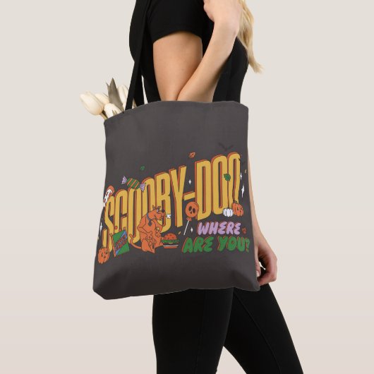 Scooby-Doo Halloween Snack Logo Tote Bag (Dichtbij)