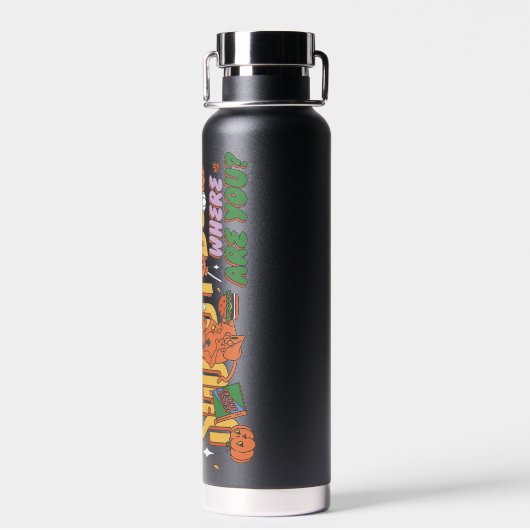 Scooby-Doo Halloween Snack Logo Waterfles (Achterkant)