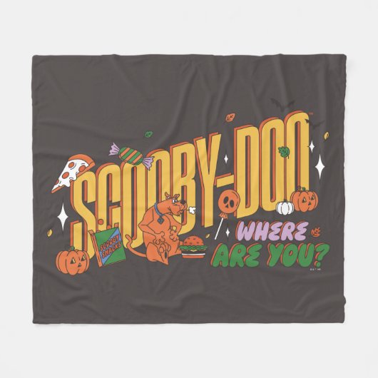 Scooby-Doo Halloween-snorlogo Fleece Deken (Voorkant (Horizontaal))
