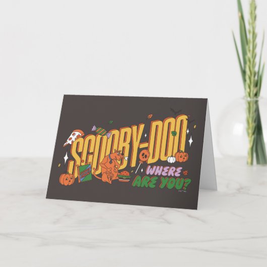 Scooby-Doo Halloween-snorlogo Kaart (Voorkant)