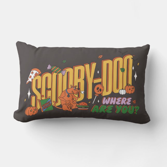 Scooby-Doo Halloween-snorlogo Kussen (Voorkant)