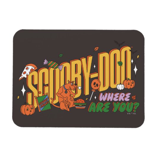 Scooby-Doo Halloween-snorlogo Magneet (Horizontaal)