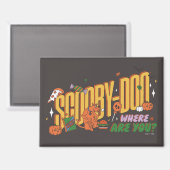 Scooby-Doo Halloween-snorlogo Magneet (Voorkant / Achterkant)