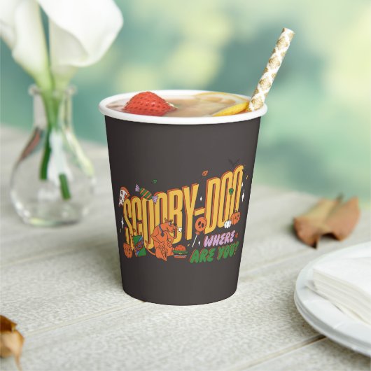 Scooby-Doo Halloween-snorlogo Papieren Bekers (Insitu)