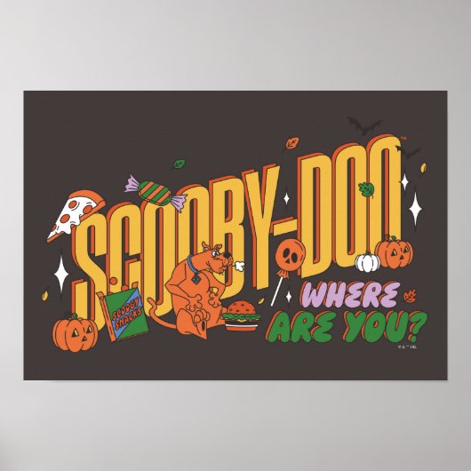 Scooby-Doo Halloween-snorlogo Poster (Voorkant)