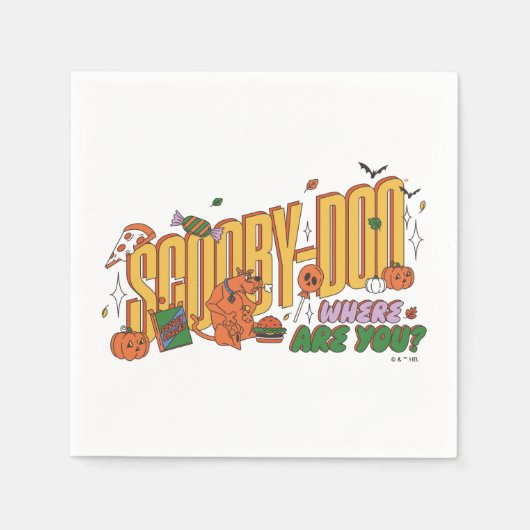 Scooby-Doo Halloween-snorlogo Servet (Voorkant)