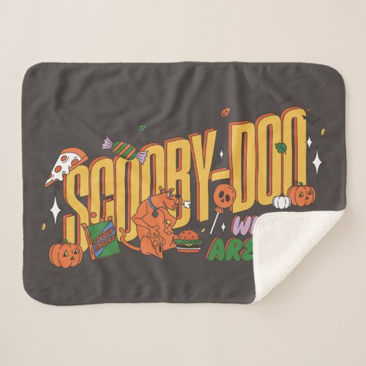 Scooby-Doo Halloween-snorlogo Sherpa Deken (Voorkant (horizontaal))