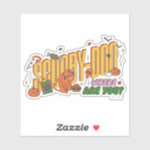 Scooby-Doo Halloween-snorlogo Sticker (Vel)