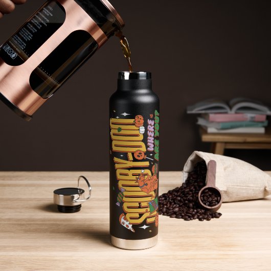 Scooby-Doo Halloween-snorlogo Waterfles (Koffie)