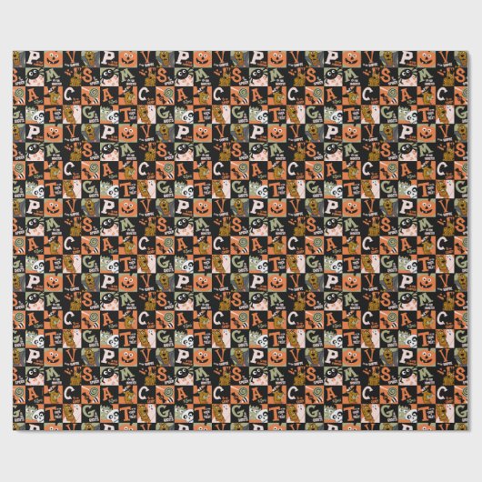 Scooby-Doo | Halloweenpatroon Cadeaupapier (Vlak)