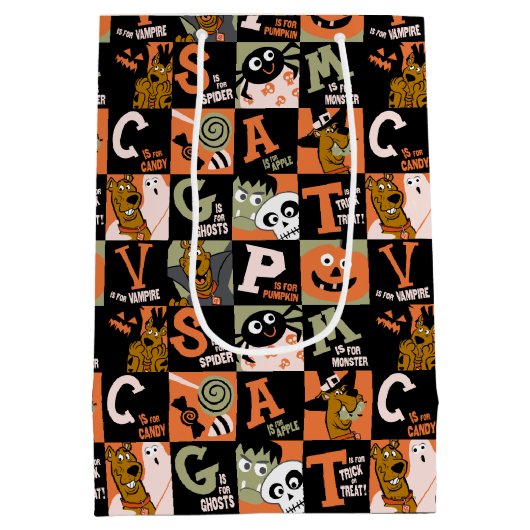 Scooby-Doo | Halloweenpatroon Medium Cadeauzakje (Achterkant)