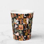 Scooby-Doo | Halloweenpatroon Papieren Bekers (Rechts)