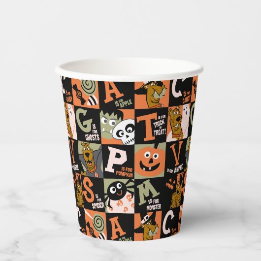 Scooby-Doo | Halloweenpatroon Papieren Bekers (Voorkant)