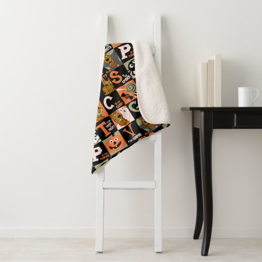 Scooby-Doo | Halloweenpatroon Sherpa Deken (In situ)