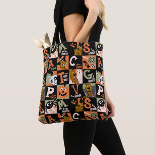 Scooby-Doo Halloweenpatroon Tote Bag