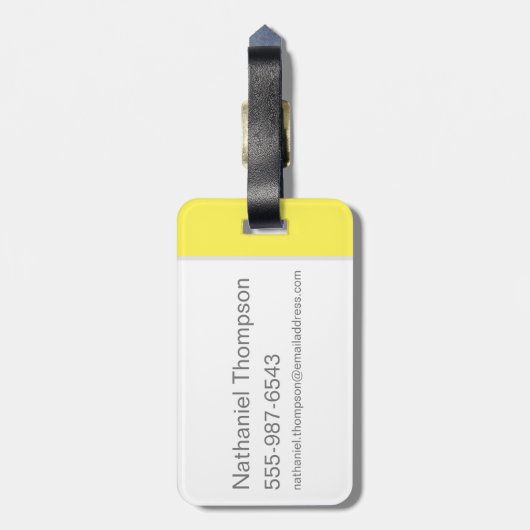 Scooby-Doo Happy Face Bagagelabel (Achterkant verticaal)