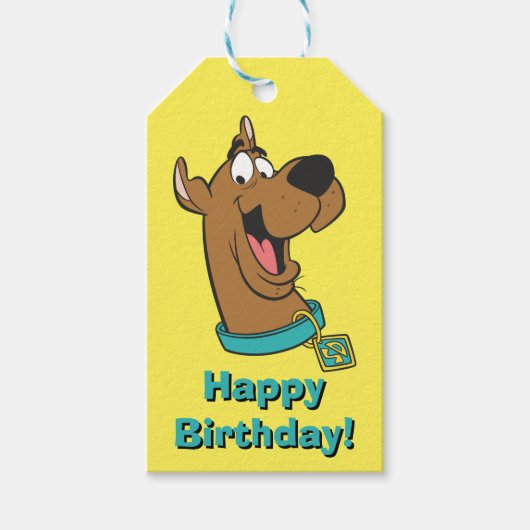Scooby-Doo Happy Face Cadeaulabel (Voorkant)