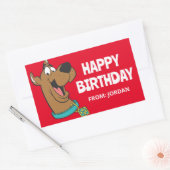 Scooby-Doo Happy Face | Gefeliciteerd Rechthoekige Sticker (Envelop)