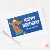 Scooby-Doo Happy Face | Gefeliciteerd Rechthoekige Sticker (Envelop)