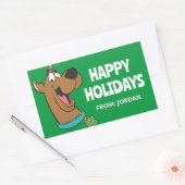 Scooby-Doo Happy Face | Gepersonaliseerd Rechthoekige Sticker (Envelop)