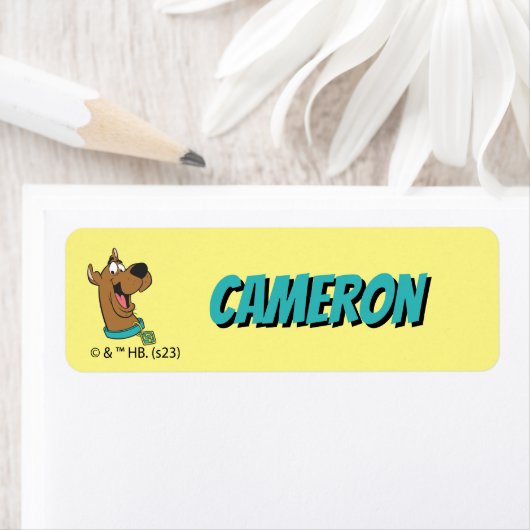 Scooby-Doo Happy Face Kinderen Etiket (Insitu)