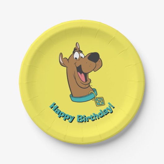 Scooby-Doo Happy Face Papieren Bordje (Voorkant)