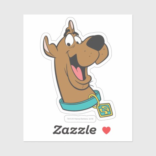 Scooby-Doo Happy Face Sticker (Vel)