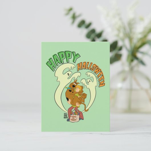Scooby-Doo | Happy Halloween Briefkaart (Staand voorkant)