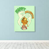 Scooby-Doo | Happy Halloween Canvas Afdruk (Insitu (Houten vloer))