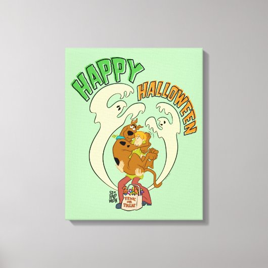 Scooby-Doo | Happy Halloween Canvas Afdruk (Voorkant)