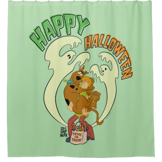 Scooby-Doo | Happy Halloween Douchegordijn (Voorkant)