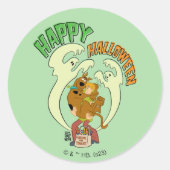 Scooby-Doo | Happy Halloween Ronde Sticker (Voorkant)