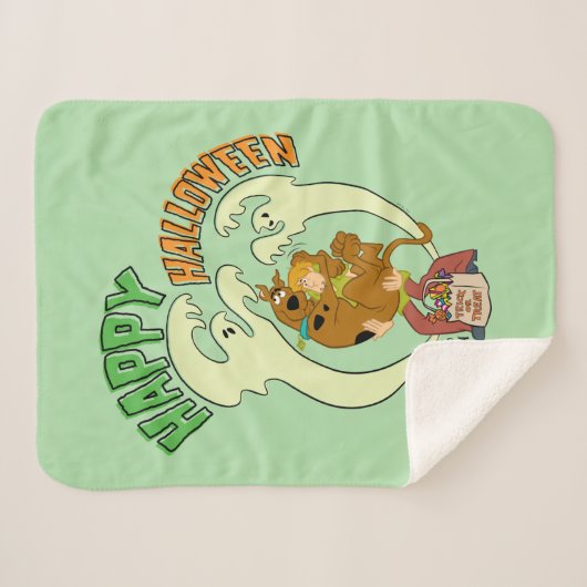Scooby-Doo | Happy Halloween Sherpa Deken (Voorkant (horizontaal))