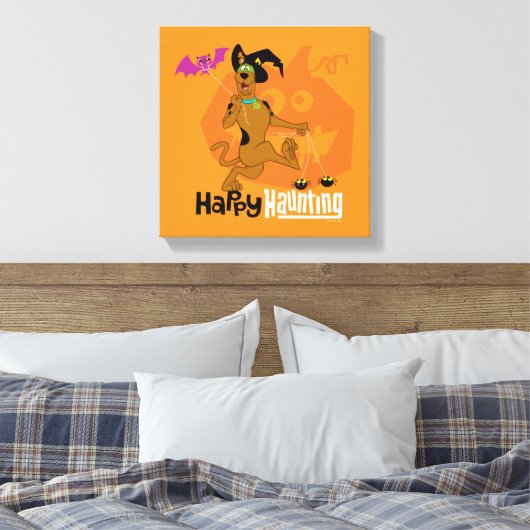 Scooby-Doo | Happy Haunting Canvas Afdruk (Insitu (Slaapkamer))