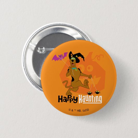 Scooby-Doo | Happy Haunting Ronde Button 5,7 Cm (Voorkant /achterkant)