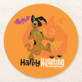 Scooby-Doo | Happy Haunting Ronde Kartonnen Onderzetter (Voorkant)