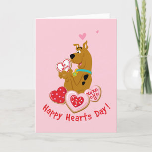 Scooby-doo - Happy Hearts Day Feestdagen Kaart