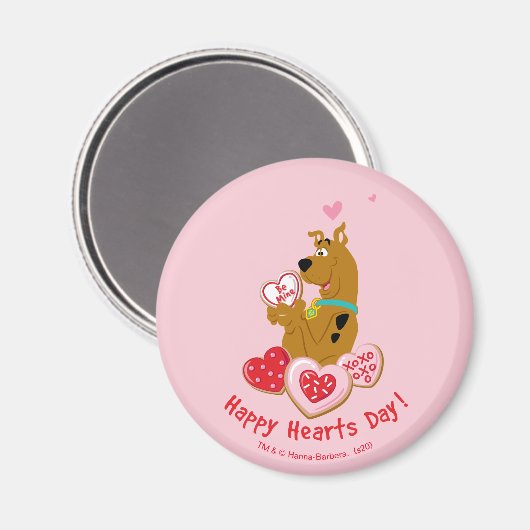 Scooby-Doo - Happy Hearts Day Magneet (Voorkant / Achterkant)
