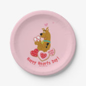 Scooby-Doo - Happy Hearts Day Papieren Bordje (Voorkant)