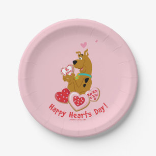 Scooby-Doo - Happy Hearts Day Papieren Bordje