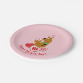 Scooby-Doo - Happy Hearts Day Papieren Bordje (Gekanteld)