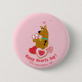 Scooby-Doo - Happy Hearts Day Ronde Button 5,7 Cm (Voorkant)